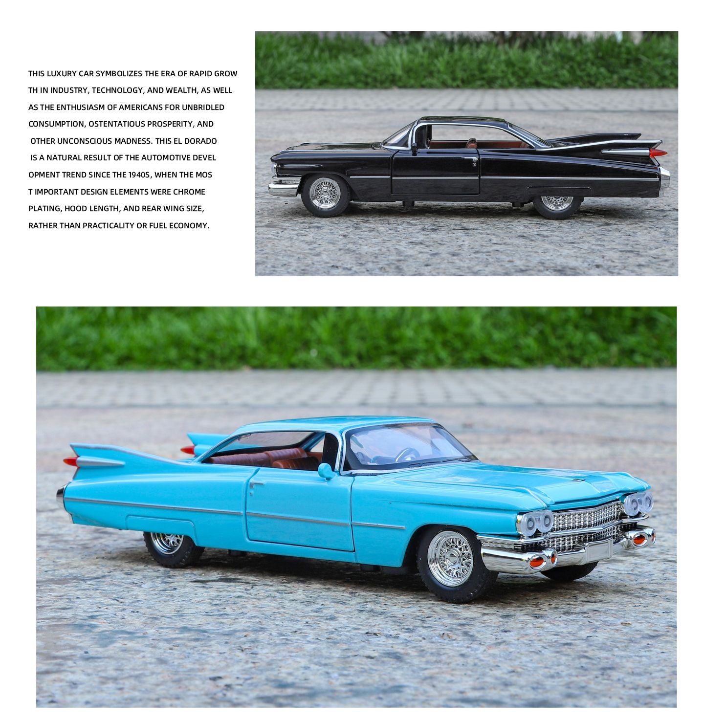 1:32 Cadillac Eldorado Biarritz Carro Clássico Retrô Liga Metálica Diecast Modelo de Carro Veículo em Miniatura Alta Simulação Presente Namorado