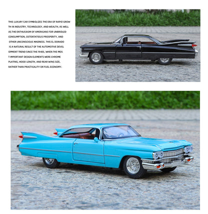 1:32 Cadillac Eldorado Biarritz Carro Clássico Retrô Liga Metálica Diecast Modelo de Carro Veículo em Miniatura Alta Simulação Presente Namorado