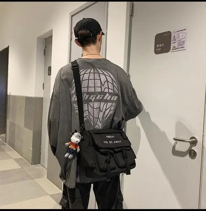 Nylon Crossbody Bags for Men Women Large Capacity Handbags Shoulder Bag Casual Youth Canvas Messenger Bag Student School Bags