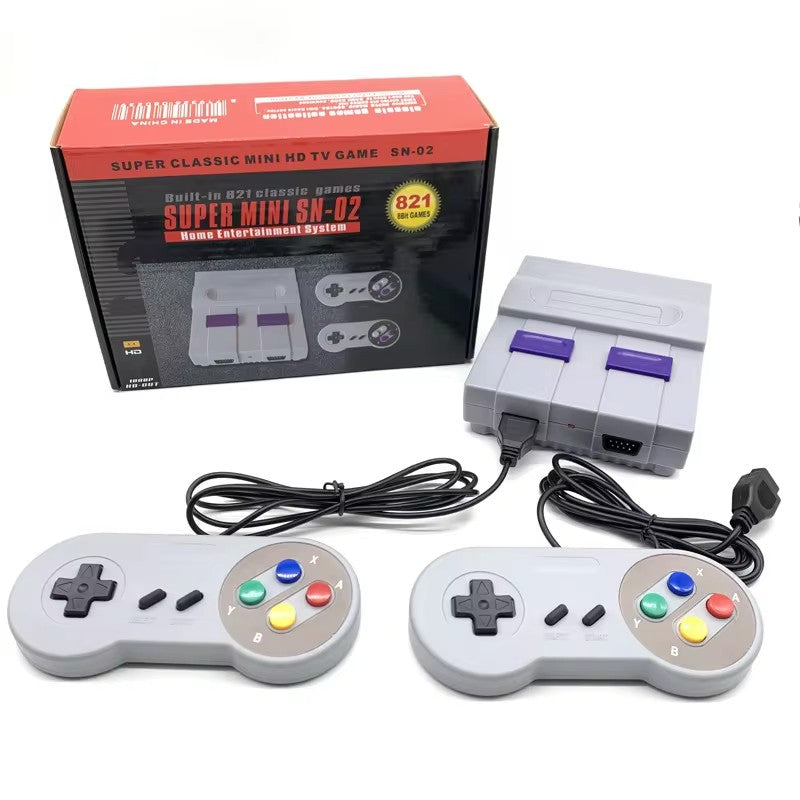 Games Retro Mini TV Video Game Console With 821 Built-in Games For Snes Two Gamepads AV Out