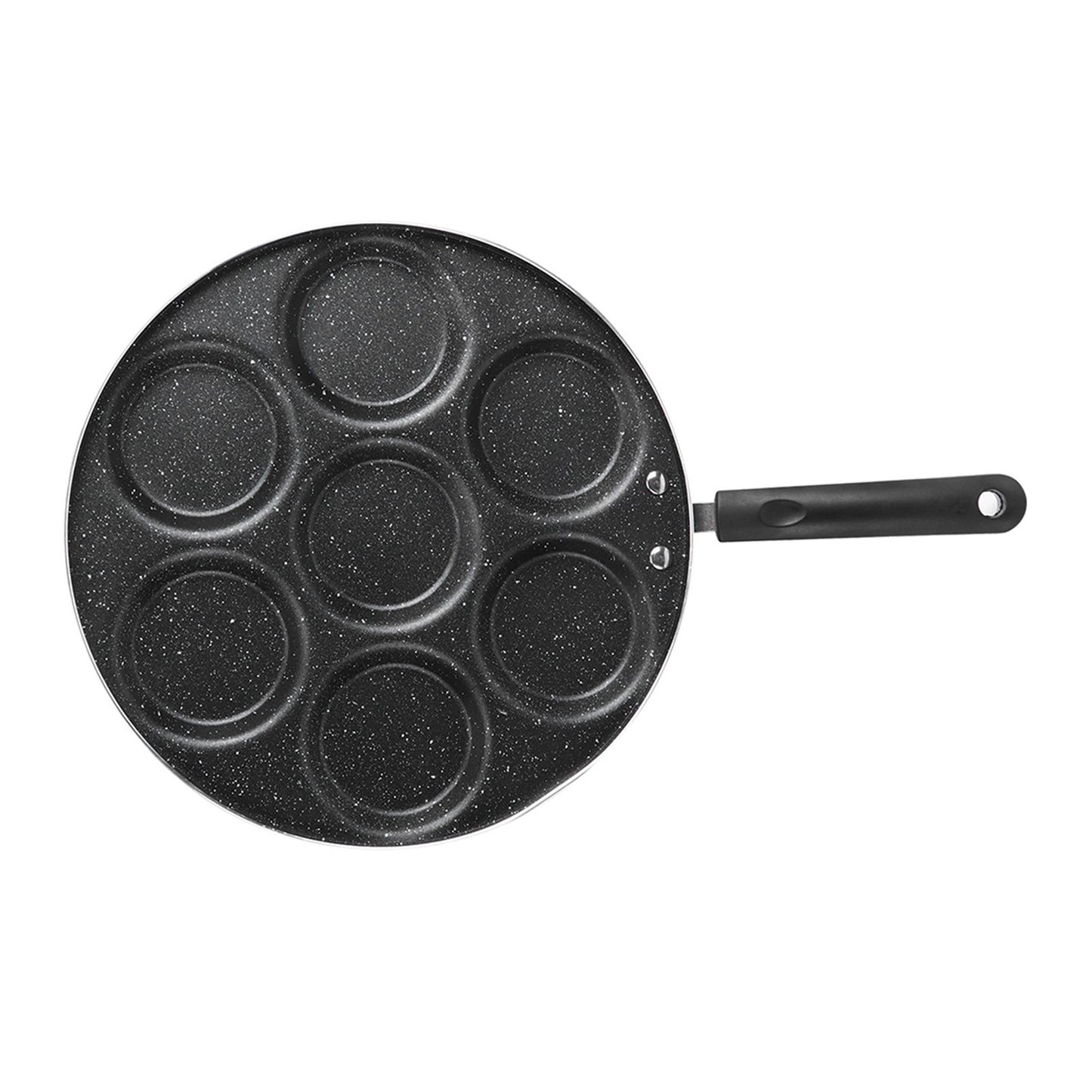 7 Holes Frying Pan Non Stick Fried Eggs Cooking Pan Burger Mold Household Kitchen Cookware