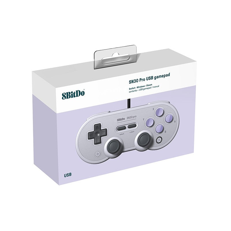 1 Or 2PCS 8BitDo SN30 Pro Wired USB Gamepad for Nintendo Switch Windows 10/11 Compatible with Raspberry Pi Game Controller