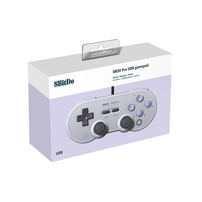 1 Or 2PCS 8BitDo SN30 Pro Wired USB Gamepad for Nintendo Switch Windows 10/11 Compatible with Raspberry Pi Game Controller