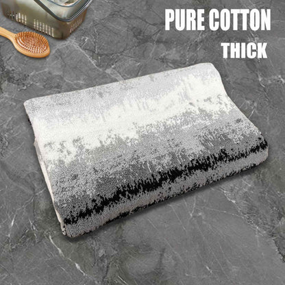 100% Cotton Thicked Gradient Color Bath Towel Yarn-dyed Jacquard Towels Absorbent Soft Beach Towels Bathroom Towel