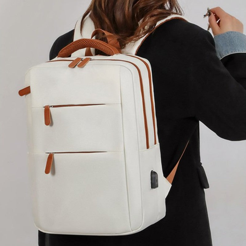 Mochila de Viagem Masculina e Feminina Mochila Casual Grande Capacidade Mochila de Laptop da Moda Mochila Estudantil Leve