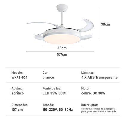 Ceiling Fan Lamp, Ceiling Fan With Led, Ceiling Fan Lamp, Ceiling Lamp, From Brazil