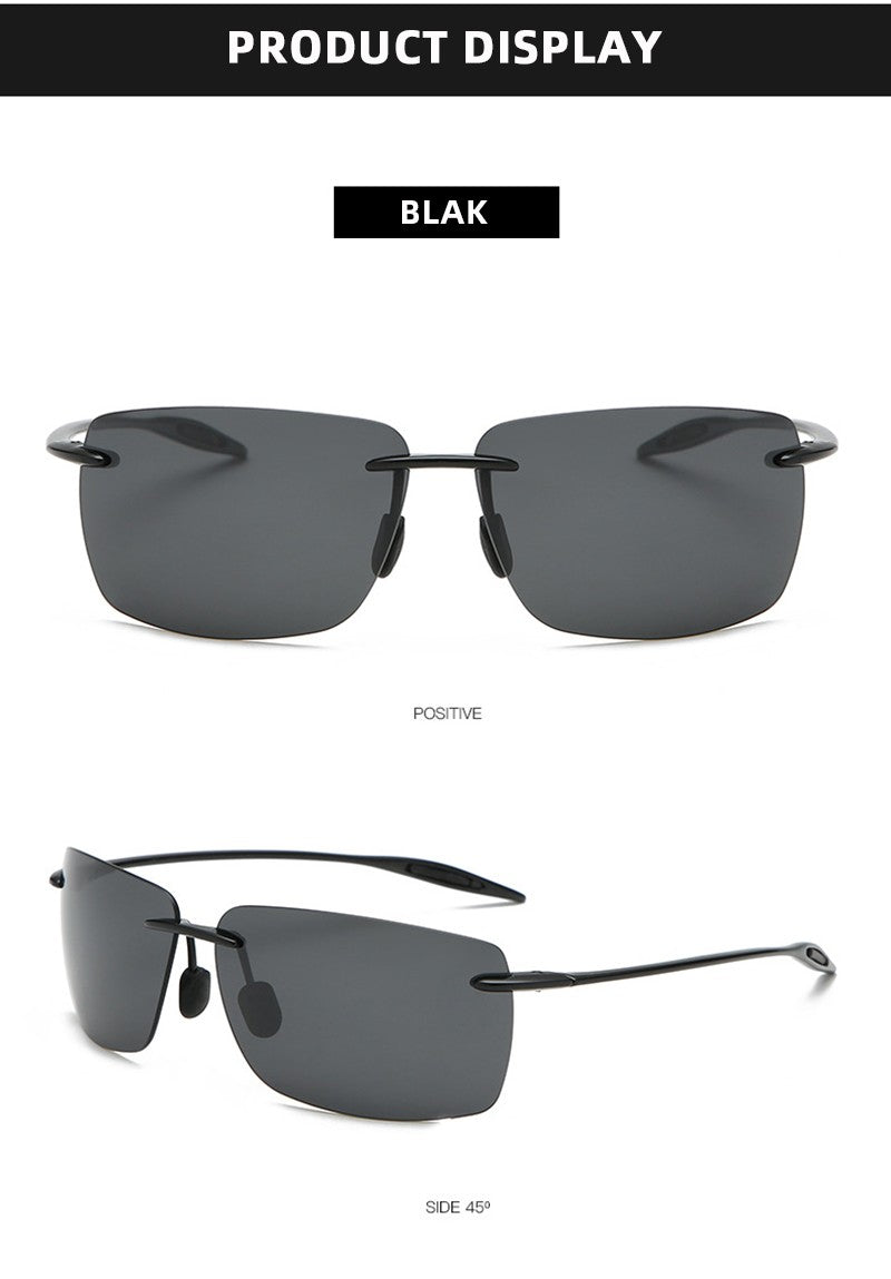 Óculos de Sol TR90 Ultraleves Masculino Feminino Sem Aro Driver Óculos de Sol para Dirigir Moda ao Ar Livre Pesca Caminhada Corrida Esportes