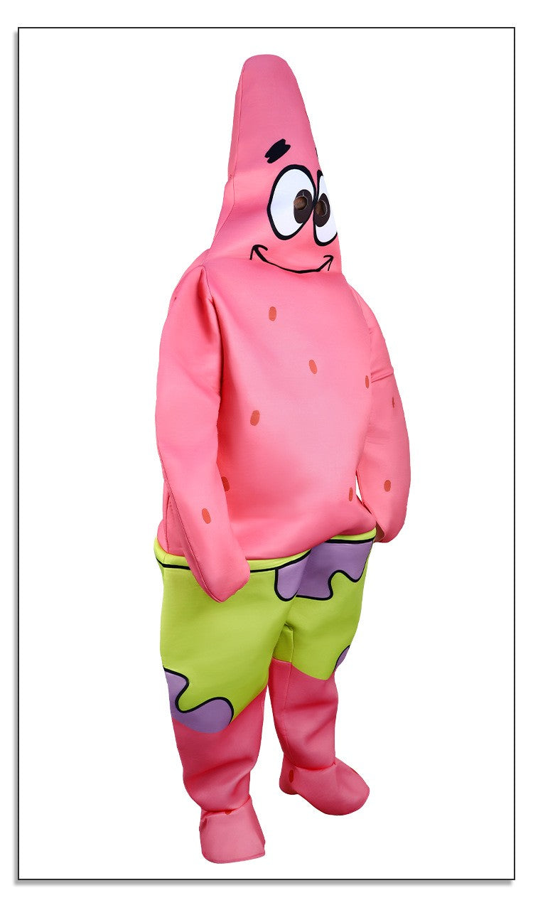Cartoon SquarePants Cosplay Costume Sponge Patrickstar Jumpsuit for Women Girls Men Boys Halloween Carnival Party Costumes