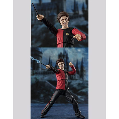Em estoque, Kit de Modelo Bandai Original Harry Potter SHF Harry Potter e o Cálice de Fogo Anime Action Figure Coleção Modelo Acabado
