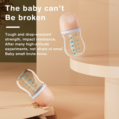 Newborn Glass Bottles 90/160ML Anti-Choke Baby Bottle Anti-flatulence Milk Feeding Bottles Infant BPA Free For 0-6Month