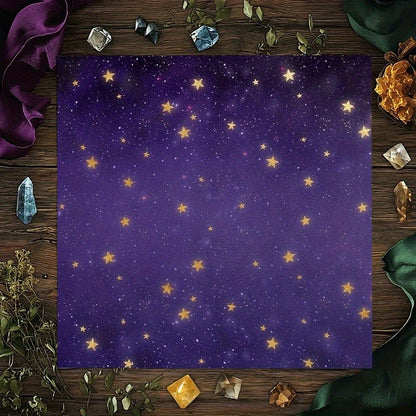 VIKAMA Starry Sky Design Tarot Tablecloth Altar Cloth Tarot Card Reading Home Decor Astrology Countertop Mat Home Decor