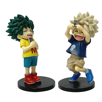 Em estoque 2 unidades de figuras de ação de anime em PVC colecionáveis, brinquedos infantis de aniversário, presentes decorativos para fãs