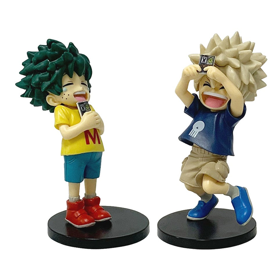 Em estoque 2 unidades de figuras de ação de anime em PVC colecionáveis, brinquedos infantis de aniversário, presentes decorativos para fãs