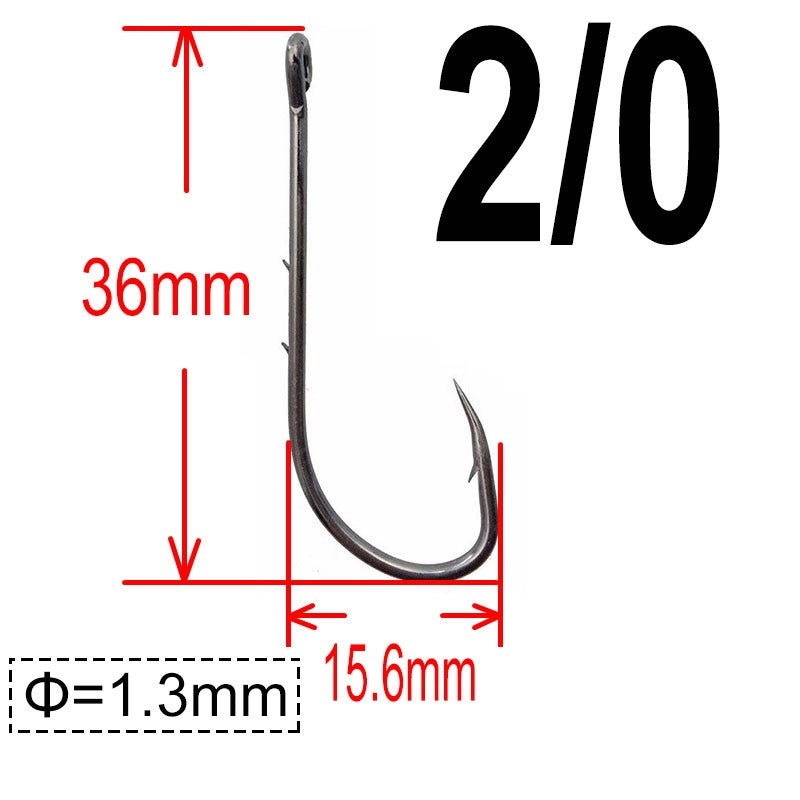 200 unidades Anzol Baitholder Ganchos para Pesca de Carpa Jig Anzol Grande com Farpa Aço de alto carbono