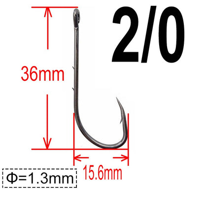 200 unidades Anzol Baitholder Ganchos para Pesca de Carpa Jig Anzol Grande com Farpa Aço de alto carbono