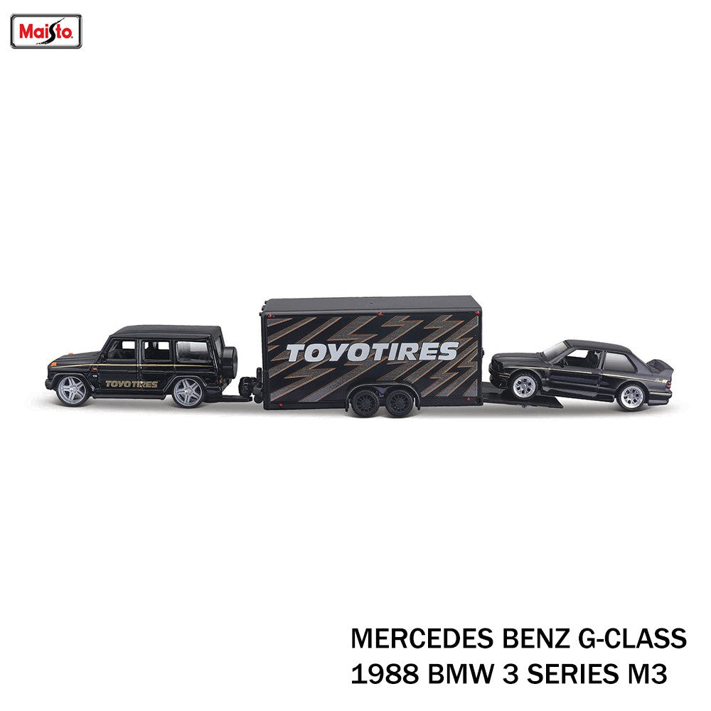 Maisto 1:64 1979 Chevrolet® K5/Car Traller/1971 chevrolet vega Blazer die-cast precision model car Model collection gift
