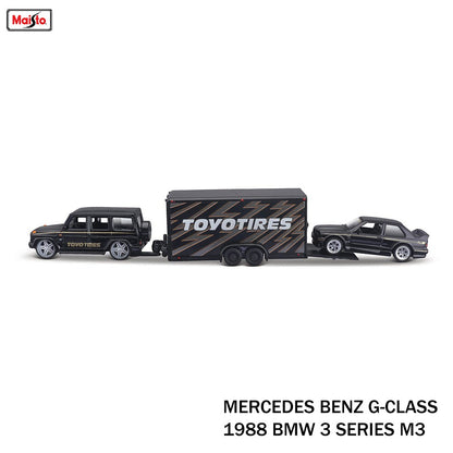 Maisto 1:64 1979 Chevrolet® K5/Car Traller/1971 chevrolet vega Blazer die-cast precision model car Model collection gift