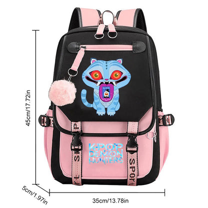 Mochila Escolar para Estudantes KPop Filme Daily Bagpack 2025 Hot Movie Print Mochilas para Menina Menino Laptop Usb Port Bag para Crianças