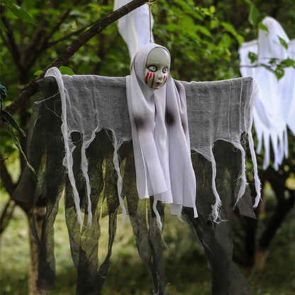 Esqueleto Feminino com Capuz de Halloween Casa Assombrada Pingente Decoração Cenário de Halloween Suprimentos Decorativos para Festivais