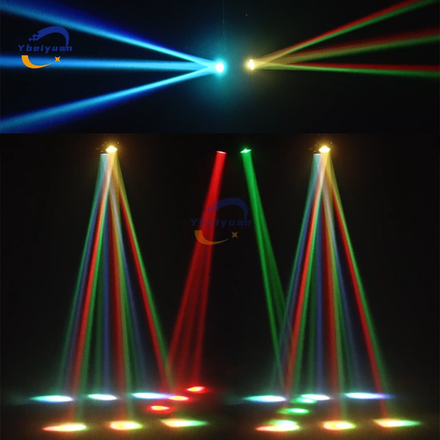 New Double Head Moving Head Beam Light With Aperture Remote Control DMX512 DJ Disco Bar Christmas Birthday Party Effect Light