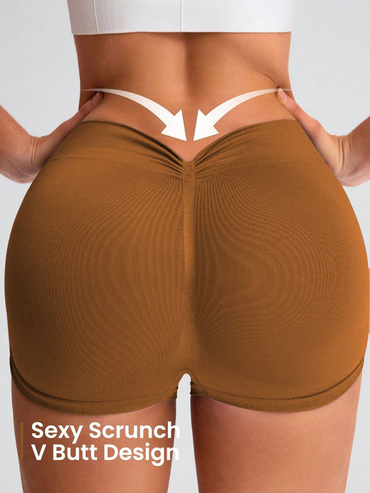 Workout Shorts for Women Seamless Scrunch Short Gym Yoga Running Sport Active Exercise Fitness Shorts