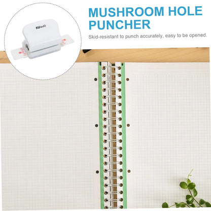 6-hole punch, metal handheld punch, professional office binding, home school material organization