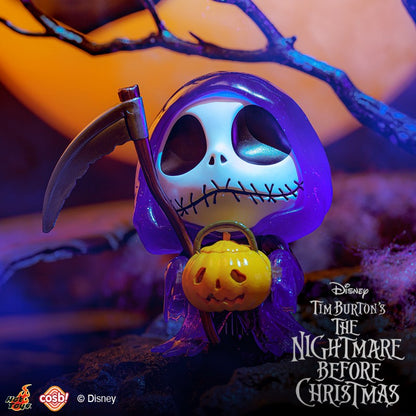 Em estoque O Pesadelo Antes do Natal Versão Q Jack Skellington Rei Abóbora Mini Bonecos de Ação Fofos Brinquedo Gótico de Halloween