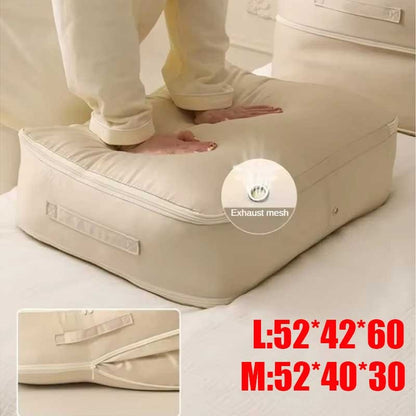 Large Compression Bag Quilt Clothes Closet Cabinet Organizer Storagepouch Ultra Space Saving Self Compression Organizer