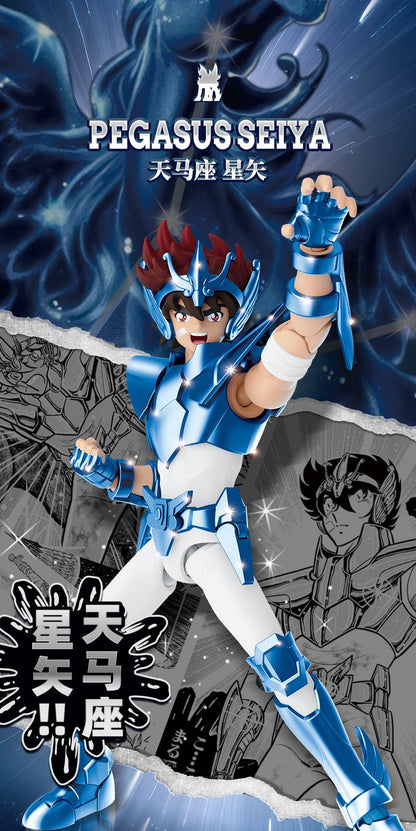Novo Genuíno BLOKEES Gold Saint Seiya Sagitário Seiya Pégaso Aiolos Tenma Pégaso Action Figure Brinquedo Montar Figura Brinquedo Presente