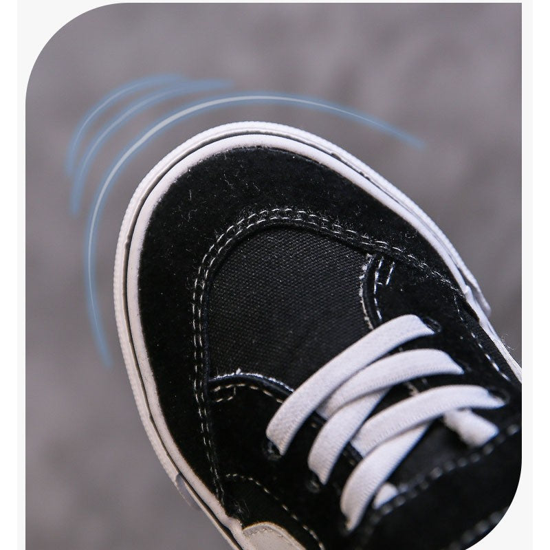 Children's Canvas Shoes Boys Board Shoes New Net Red Low Gang Middle and Large Children Baby Girls Board Shoes Parent-Child Shoe