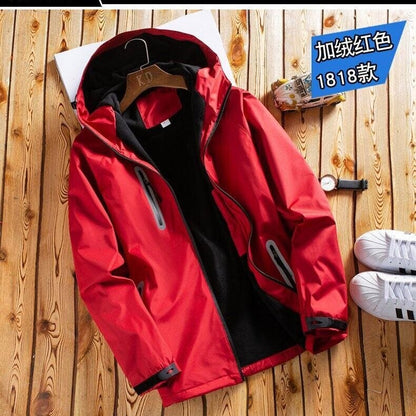 Winter  Men's Jacket, Thick Fleece Lined Waterproof Windproof Loose Fit Warm Parka Coat