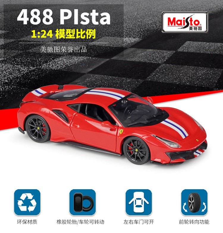 Maisto 1:24 Ferrari FXX K Roma Monza SP1 Carro Modelo Die-Cast Miniatura Carros Modelos Coleção Brinquedos Presentes Atacado