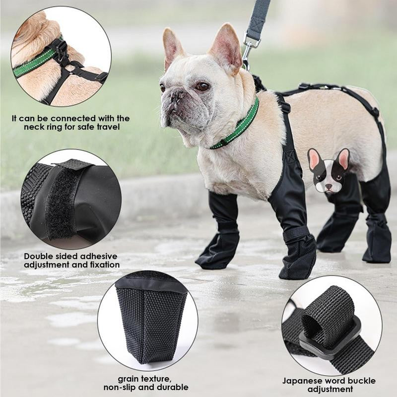 2025 Melhores Sapatos Antiderrapantes para Cães Protetores de Patas Botas de Chuva para Cães, Botinhas Impermeáveis e Antiderrapantes para Cães, Sapatos Meia Suspensório para Cães para Uso Externo