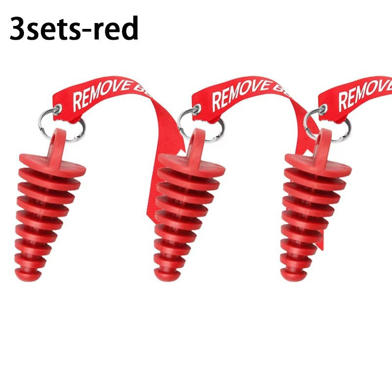1/3/5pcs Motorcycle Exhaust Pipe Plug Muffler Wash Plug Pipe Protector Motocross Tailpipe Plug Move Blow-Down