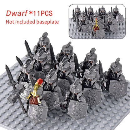 Soldado Asgard Medieval Anão LOTR Javali Cabra Carroça Animais Figuras Blocos de Montar Brinquedos Tijolos Senhor Presente Para Crianças