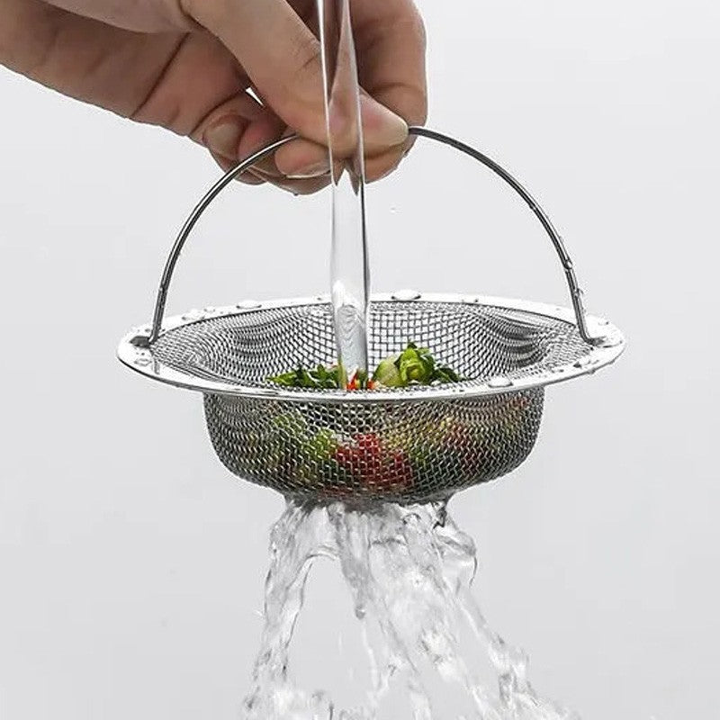 2-Piece Sink Drain Strainer - Food-Grade Stainless Steel, Anti-Clog, Easy to Clean for Kitchen Sinks/Bathroom Vanity Sinks