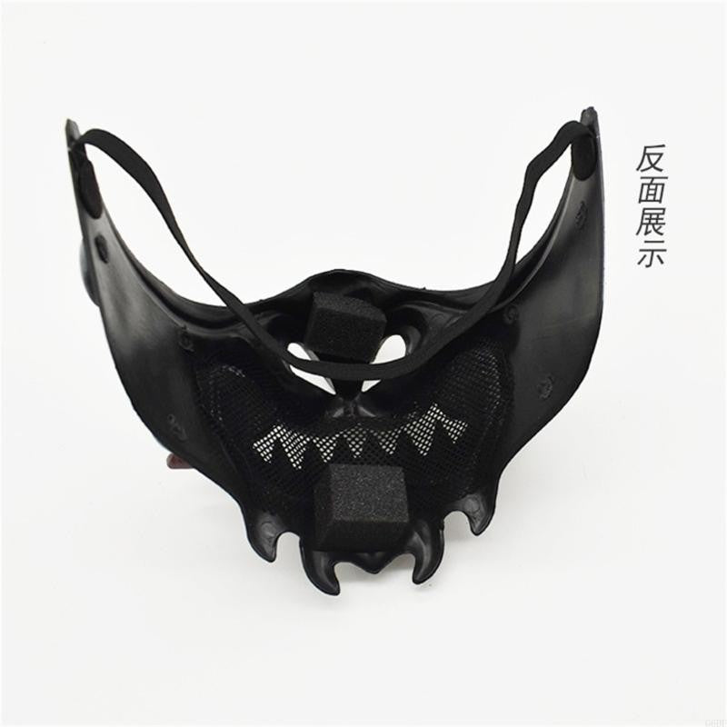 Devil Samurais Mask Halloween Cosplay Mask Half Face Mask Masquerade Mask Party Mask Japanese Mask for Carnivals