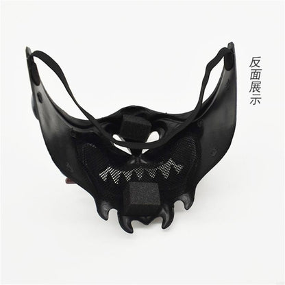 Devil Samurais Mask Halloween Cosplay Mask Half Face Mask Masquerade Mask Party Mask Japanese Mask for Carnivals