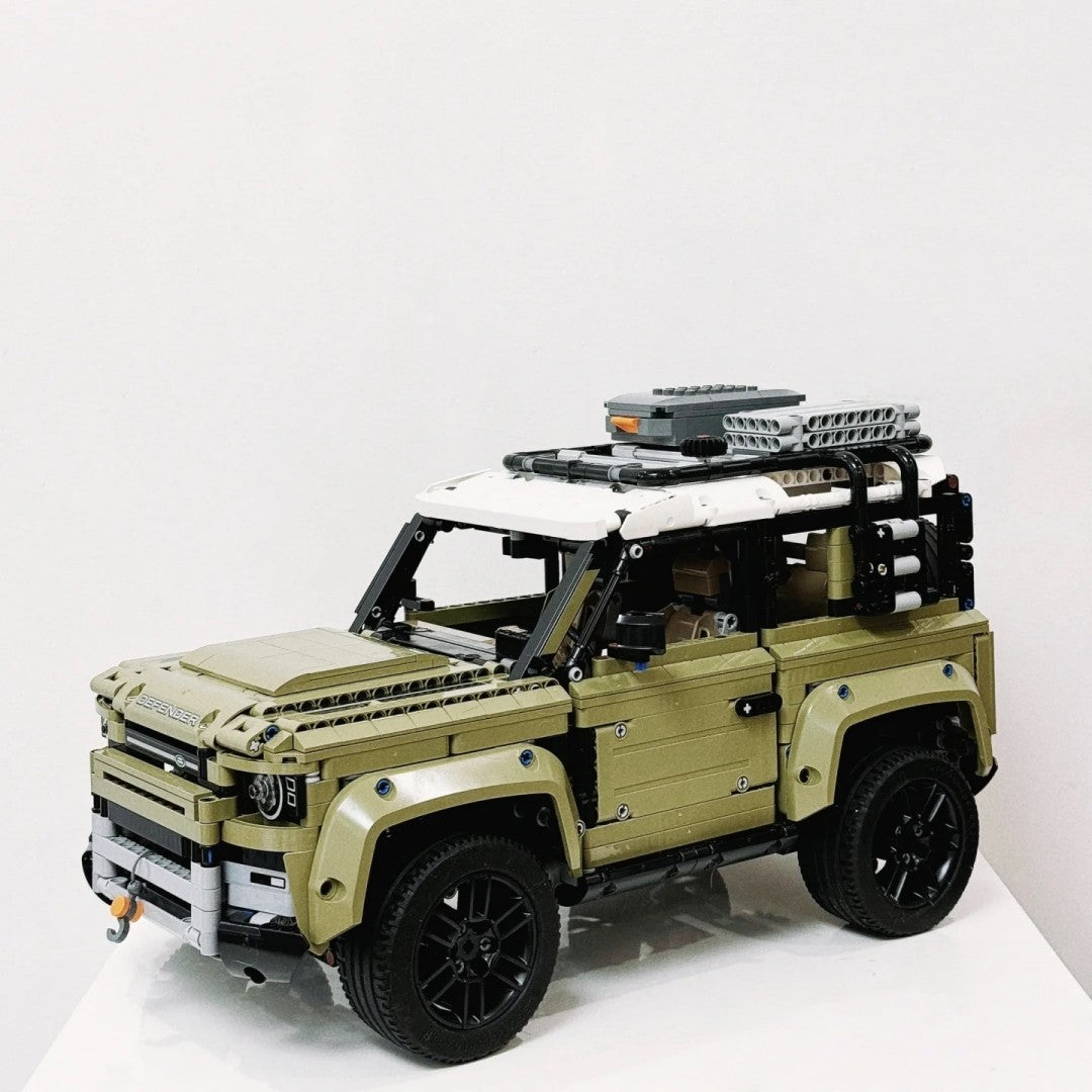 Conjunto de Blocos de Construção de Colecionador Defender Rover Técnico, Modelo de Carro Off Road Clássico 42110, Ideias de Presentes para o Natal