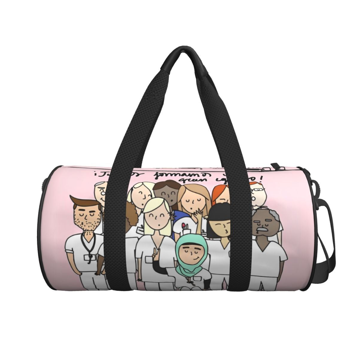 Couple Travel Bag Enfermera En Apuros Doctor Nurse Gym Bag Large Oxford Custom Handbag Colorful Casual Sports Bag