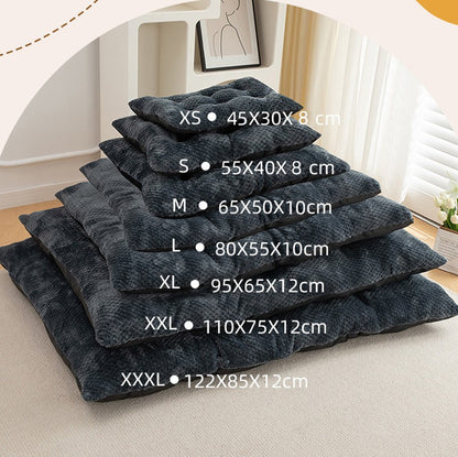 Colchonete Longo de Pelúcia para Animais de Estimação, Quente de Inverno, Confortável, Cama para Cachorros, Cama para Gatos, Almofada para Ninho de Animais de Estimação