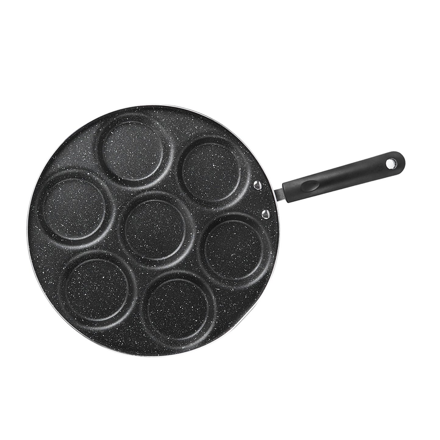 7 Holes Frying Pan Non Stick Fried Eggs Cooking Pan Burger Mold Household Kitchen Cookware