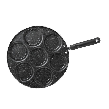 7 Holes Frying Pan Non Stick Fried Eggs Cooking Pan Burger Mold Household Kitchen Cookware