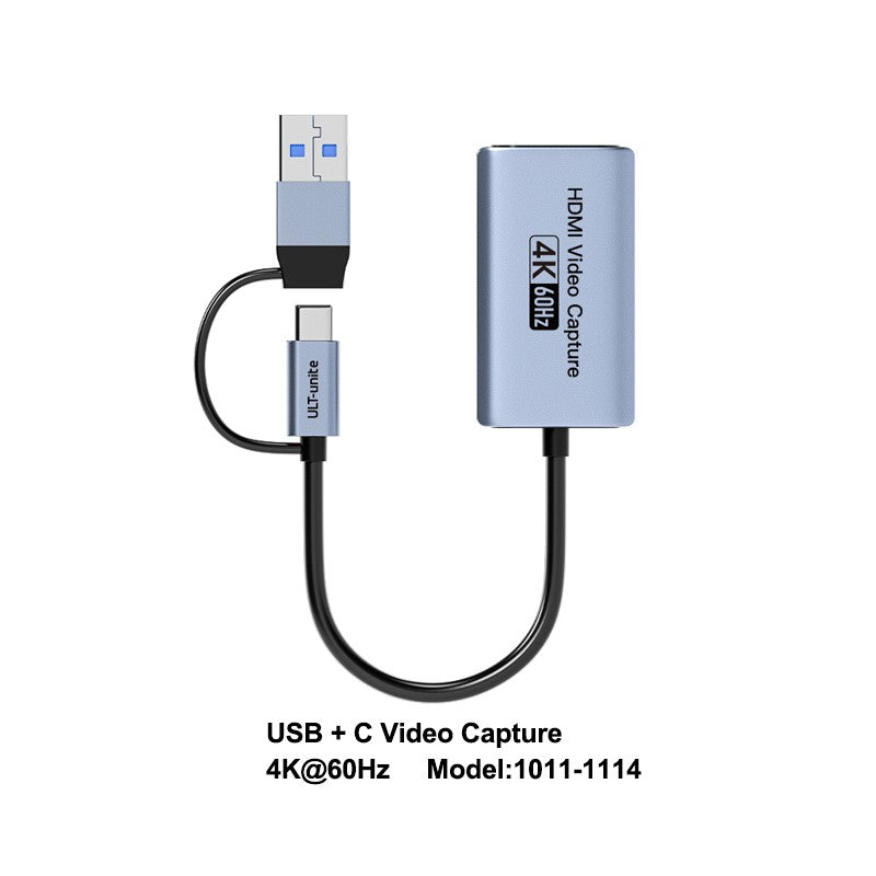 4K Video Capture Card MS2130S HDMI to USB-A/USB-C USB3.0 Capture Video and Audio Recording for OBS Studio PotPlayer QT Player
