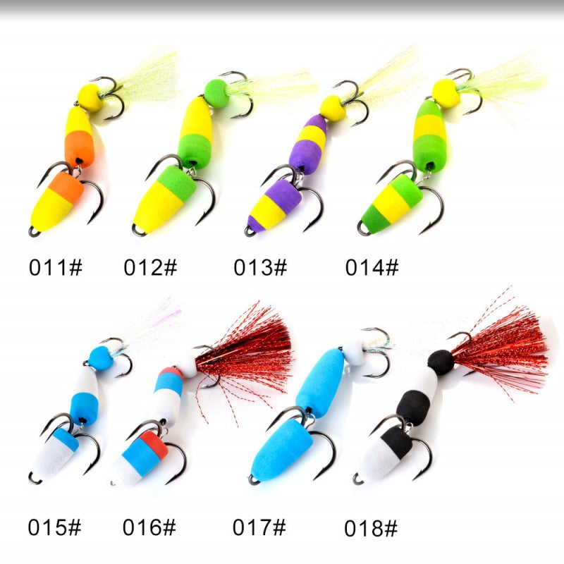 Newest Mandula Polychrome Fishing Lure Soft Lures Foam Bait Swimbait Wobbler Bass Pike Lure Artificial Baits with 2 Treble Hooks