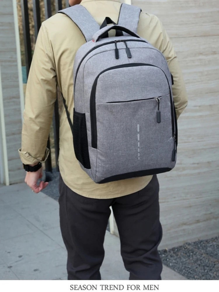 Mochila Masculina Grande Capacidade Simples Moda Viagem Feminina Estudante Notebook