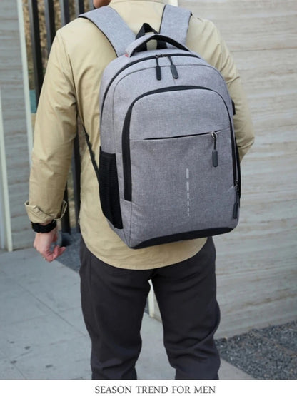 Mochila Masculina Grande Capacidade Simples Moda Viagem Feminina Estudante Notebook