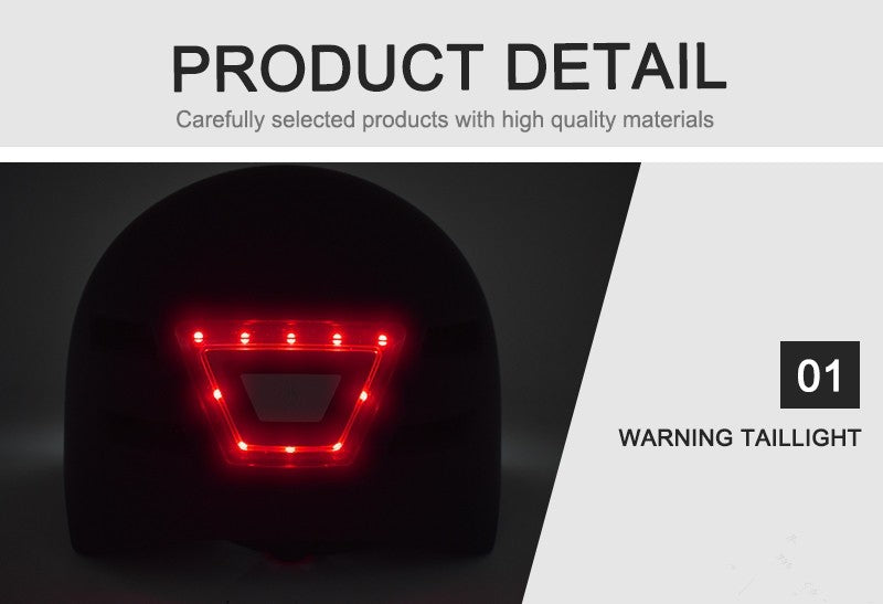 Capacete de Bicicleta Adulto GUDOOK com Luz - Capacetes de Bicicleta Masculino - Feminino - Luzes LED Dianteira e Traseira para Scooter? Ciclismo, Patinação