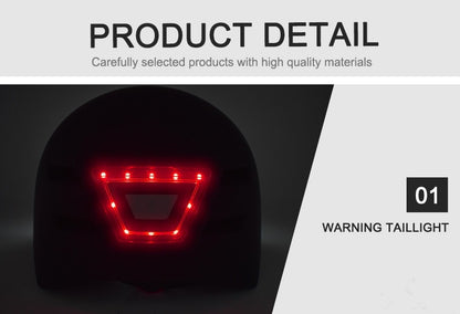 Capacete de Bicicleta Adulto GUDOOK com Luz - Capacetes de Bicicleta Masculino - Feminino - Luzes LED Dianteira e Traseira para Scooter? Ciclismo, Patinação