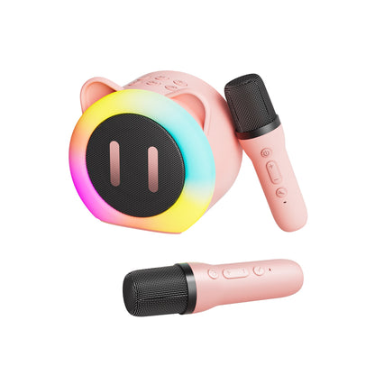 PARAMITA Bluetooth Speaker Portable Home Cute Karaoke Mini Wireless Audio with Microphone Home Karaoke Singing Machine Kids Gift